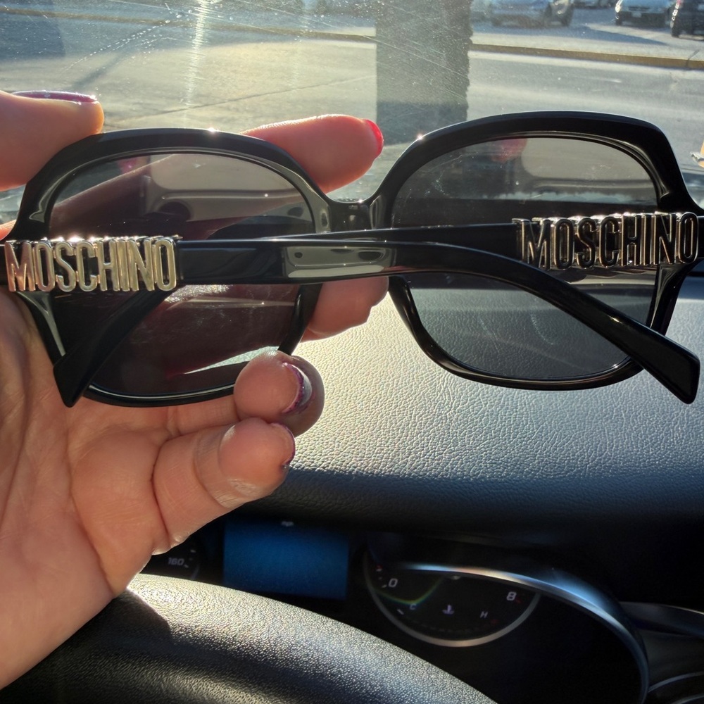 Moschino Black and Gold Sunglasses
